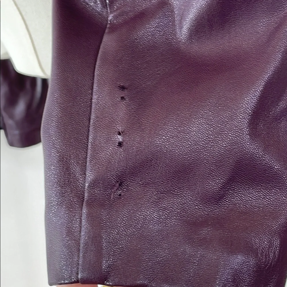 ASHLEY PARK x RTR, Voila Vegan Leather Blazer, L - Picture 8 of 9